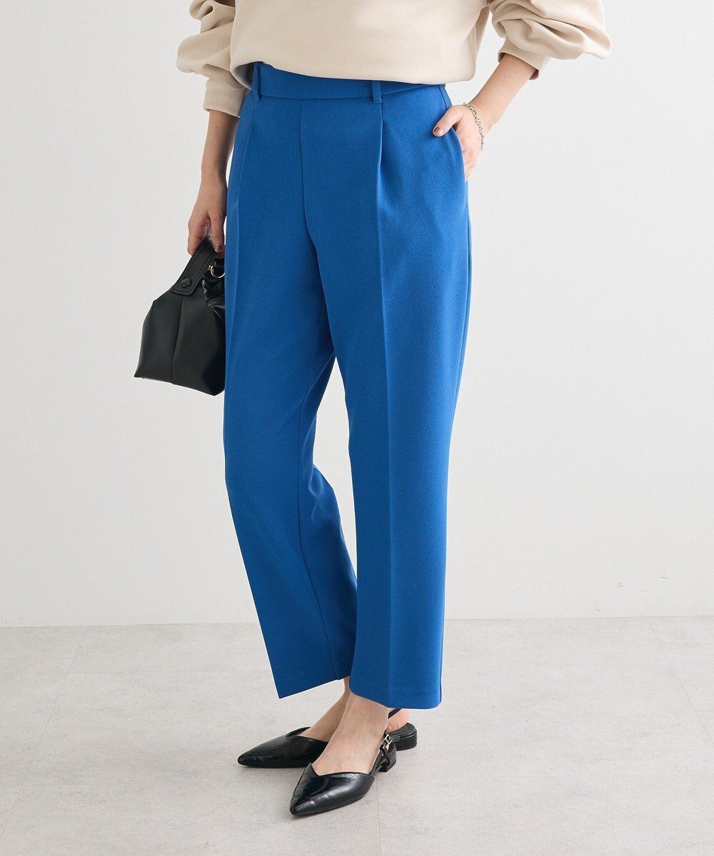 【グリーンパークス/Green Parks】のきれいシルエットパンツ(テーパード) インテリア・キッズ・メンズ・レディースファッション・服の通販 founy(ファニー) 　ファッション　Fashion　レディースファッション　Fashion for Women　パンツ　Pants & Trousers　おすすめ　Recommended / Our Picks　ストレッチ　Stretch, Stretchy Fabric　センター　Center, Center Line　テーパード　Tapered, Tapered Pants　ポケット　Pocket, Pocket Detail　洗える　Machine Washable　A/W・秋冬　Autumn/Winter　Blue|ID: prp329100004698632 ipo3291000000033928797