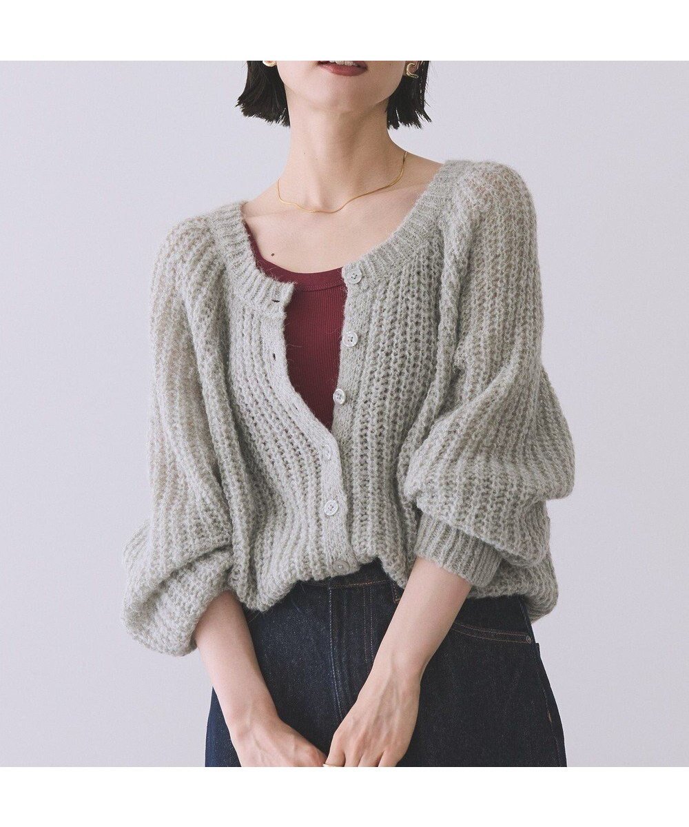 【アメリカンホリック/AMERICAN HOLIC】の【2WAY】モヘヤ風甘編みカーディガン インテリア・キッズ・メンズ・レディースファッション・服の通販 founy(ファニー) ファッション Fashion レディースファッション Fashion for Women トップス・カットソー Cut & Sew Tops カーディガン・羽織り Layered Style Cardigans アメリカン American Style カーディガン Cardigan, Knitwear コンパクト Compact, Small Size スタイリッシュ Stylish, Fashionable スリーブ Sleeve, Long Sleeve / Short Sleeve タンク Tank Top, Sleeveless Top バランス Balance, Style Balance ポケット Pocket, Pocket Detail A/W・秋冬 Autumn/Winter おすすめ Recommended / Our Picks Gray|ID: prp329100004698634 ipo3291000000033928805