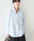 【アメリカンホリック/AMERICAN HOLIC】の抜け衿スキッパーシャツ Stripe Sax|ID: prp329100004698636 ipo3291000000035586349