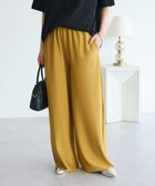 【グリーンパークス/Green Parks】の楽ちんプリーツワイドパンツ Mustard|ID: prp329100004698643 ipo3291000000033928840