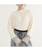 【グリーンパークス/Green Parks】のプリーツ袖配色プルオーバー 人気、トレンドファッション・服の通販 founy(ファニー) ファッション Fashion レディースファッション Fashion for Women トップス・カットソー Cut & Sew Tops シャツ・ブラウス・オフィスカジュアル Elegant Blouses & Button-Ups ロングTシャツ・Tシャツ Longline T-Shirts & Tees カジュアルプルオーバー・ニットトップス Pullovers & Knit Tops / Casual Pullovers カットソー・ベーシックTシャツ Cut-and-Sewn Tops / Stretch Tees & Basics インナー Innerwear エアリー Airy Texture カットソー Cut and Sewn Top プリーツ Pleats, Pleated ポケット Pocket, Pocket Detail A/W・秋冬 Autumn/Winter thumbnail Ivory|ID: prp329100004698648 ipo3291000000033928863