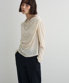 【グリーンパークス/Green Parks】のシアーベロアオフショル長袖プルオーバー 人気、トレンドファッション・服の通販 founy(ファニー) ファッション Fashion レディースファッション Fashion for Women トップス・カットソー Cut & Sew Tops シャツ・ブラウス・オフィスカジュアル Elegant Blouses & Button-Ups ロングTシャツ・Tシャツ Longline T-Shirts & Tees カジュアルプルオーバー・ニットトップス Pullovers & Knit Tops / Casual Pullovers カットソー・ベーシックTシャツ Cut-and-Sewn Tops / Stretch Tees & Basics ベロアトップス Velour Tops / Velvet-Look Items おすすめ Recommended / Our Picks カットソー Cut and Sewn Top コンパクト Compact, Small Size シアー Sheer, See-Through トレンド Trend, Trending Now ドレープ Drape, Draping Fabric フロント Front, Front Design ベロア Velour, Soft Velvet ポケット Pocket, Pocket Detail A/W・秋冬 Autumn/Winter 長袖 Long Sleeve, Full Sleeve thumbnail Ivory|ID: prp329100004698654 ipo3291000000033928887