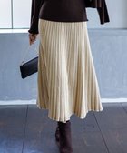 【エニィ スィス/any SiS】のCICA加工 ニット フレア スカート シャンパン|ID: prp329100004698659 ipo3291000000035607018