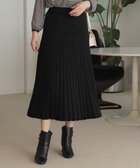 【エニィ スィス/any SiS】のCICA加工 ニット フレア スカート ブラック|ID: prp329100004698659 ipo3291000000035607019