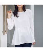 【エニー/ANY】の【WEB限定】サテンコンビペプラムカットソー オフ|ID: prp329100004698669 ipo3291000000034327450