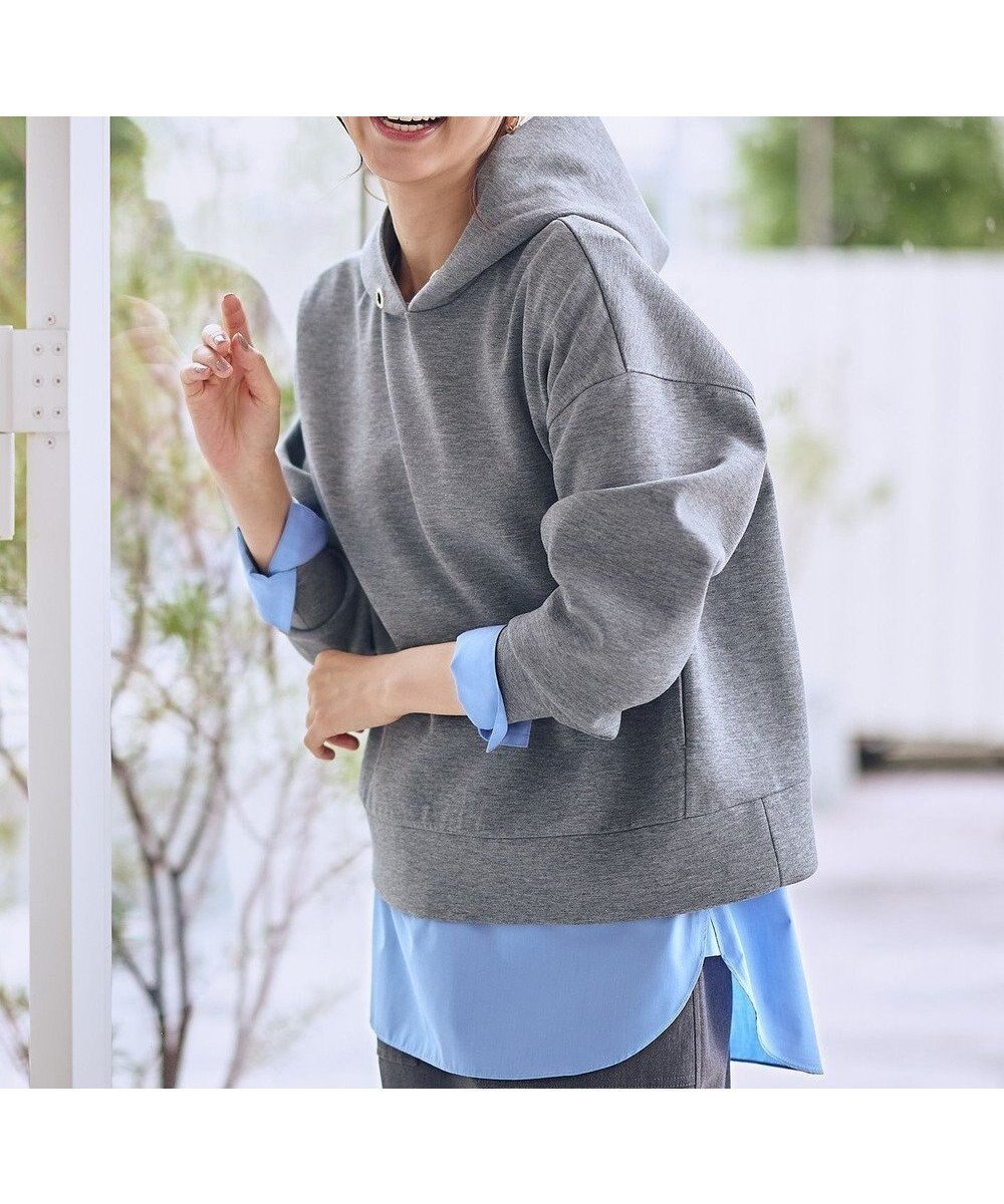 【エニー/ANY】の【WEB限定】ダンボールパーカー インテリア・キッズ・メンズ・レディースファッション・服の通販 founy(ファニー) ファッション Fashion レディースファッション Fashion for Women トップス・カットソー Cut & Sew Tops レディースパーカー・カジュアルフーディー Casual Hoodies & Sweatshirts インナー Innerwear 洗える Machine Washable カットソー Cut and Sewn Top デニム Denim, Jeans Material パーカー Hoodie, Parka ポケット Pocket, Pocket Detail A/W・秋冬 Autumn/Winter おすすめ Recommended / Our Picks エレガント 上品 Elegant チャコール|ID: prp329100004698670 ipo3291000000034327460