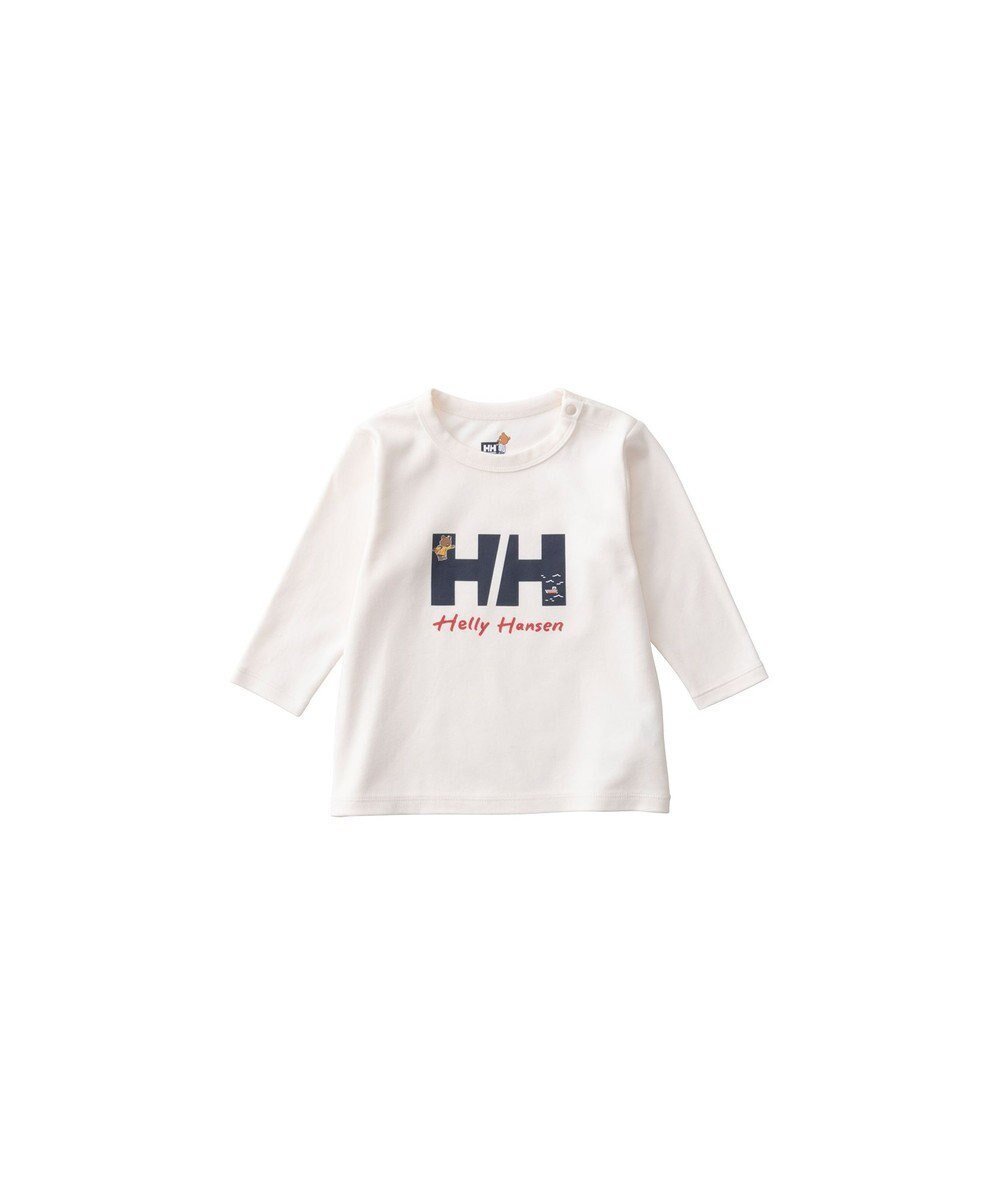 【ヘリーハンセン/HELLY HANSEN / KIDS】の【ベビー・抗菌防臭・ECO素材・記名ラベル付】ロングスリーブ HHヘリーベアティー インテリア・キッズ・メンズ・レディースファッション・服の通販 founy(ファニー) 　ファッション　Fashion　キッズファッション　Fashion for Kids　トップス・カットソー　Cut & Sew Tops　カットソー　Cut and Sewn Top　コレクション　Collection, Seasonal Line　抗菌　Antibacterial, Bacteria-Resistant　ジャケット　Jacket, Outerwear　ストレッチ　Stretch, Stretchy Fabric　スリーブ　Sleeve, Long Sleeve / Short Sleeve　定番　Standard, Basic Item　なめらか　Smooth, Silky Texture　プリント　Print, Printed Pattern　ベビー　Baby, Babywear　ロング　Long, Long-Length　A/W・秋冬　Autumn/Winter　おすすめ　Recommended / Our Picks　アイボリー|ID: prp329100004700077 ipo3291000000033937867