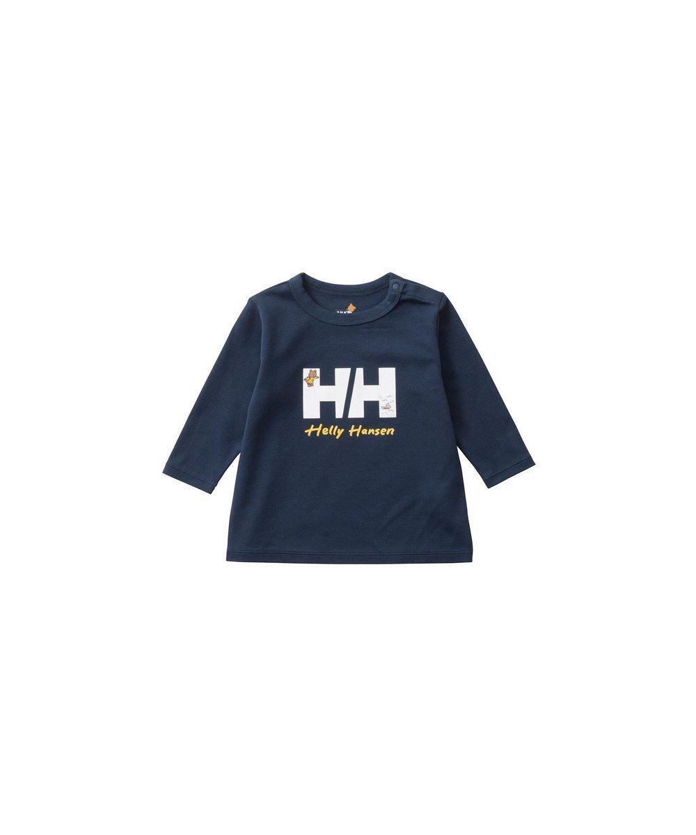 【ヘリーハンセン/HELLY HANSEN / KIDS】の【ベビー・抗菌防臭・ECO素材・記名ラベル付】ロングスリーブ HHヘリーベアティー インテリア・キッズ・メンズ・レディースファッション・服の通販 founy(ファニー) 　ファッション　Fashion　キッズファッション　Fashion for Kids　トップス・カットソー　Cut & Sew Tops　カットソー　Cut and Sewn Top　コレクション　Collection, Seasonal Line　抗菌　Antibacterial, Bacteria-Resistant　ジャケット　Jacket, Outerwear　ストレッチ　Stretch, Stretchy Fabric　スリーブ　Sleeve, Long Sleeve / Short Sleeve　定番　Standard, Basic Item　なめらか　Smooth, Silky Texture　プリント　Print, Printed Pattern　ベビー　Baby, Babywear　ロング　Long, Long-Length　A/W・秋冬　Autumn/Winter　おすすめ　Recommended / Our Picks　オーシャンネイビー|ID: prp329100004700077 ipo3291000000033937868