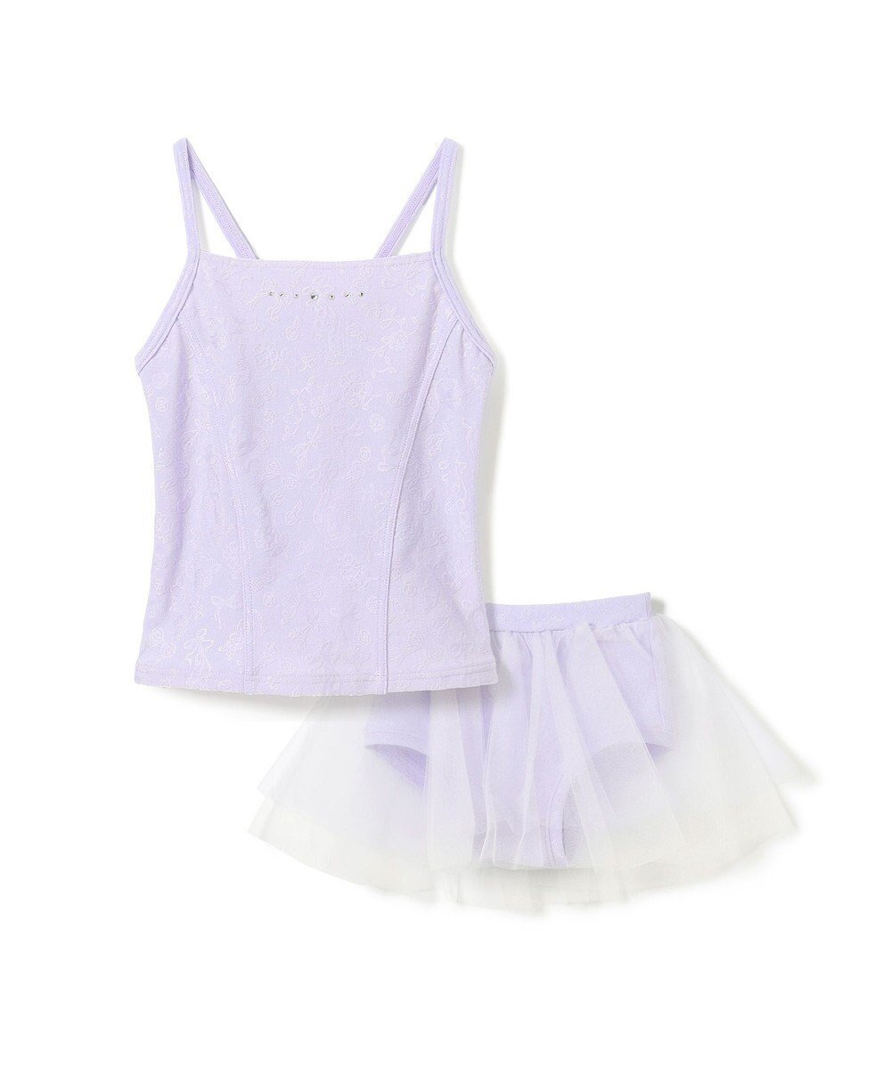 【チャコット/Chacott / KIDS】のセパレートレオタード インテリア・キッズ・メンズ・レディースファッション・服の通販 founy(ファニー) 　ファッション　Fashion　キッズファッション　Fashion for Kids　おすすめ　Recommended / Our Picks　ストーン　Stone, Gem-Like　セパレート　Separate, Two-Piece　ベビー　Baby, Babywear　ラップ　Wrap, Wrap Design　ラベンダー　Lavender　春　Spring　ラベンダー|ID: prp329100004700100 ipo3291000000033937933