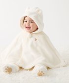 【ミキハウスホットビスケッツ/MIKI HOUSE HOT BISCUITS / KIDS】の【ミキハウス】【70-90cm】 マイクロファー マント 白×黄|ID: prp329100004700103 ipo3291000000033937945
