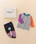 【ミキハウスホットビスケッツ/MIKI HOUSE HOT BISCUITS / KIDS】の長袖Tシャツ&スパッツギフトセット【BOX付き】 グレー|ID: prp329100004700115 ipo3291000000036003473