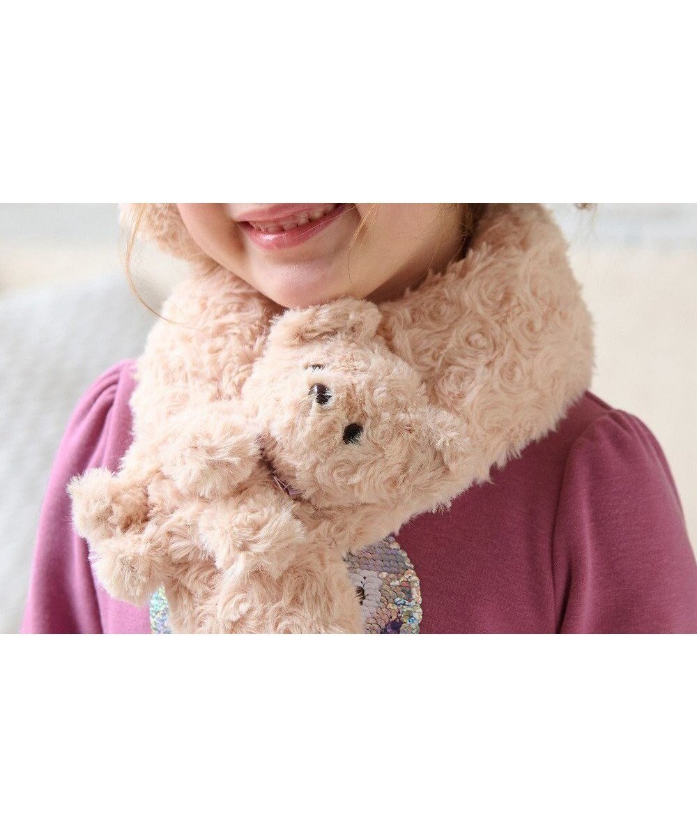 【エニィ/ANY / KIDS】のアニマルふわふわイヤーマフ インテリア・キッズ・メンズ・レディースファッション・服の通販 founy(ファニー) 　ファッション　Fashion　キッズファッション　Fashion for Kids　アニマル　Animal Print　スマホ　Smartphone, Mobile Device　人気　Popular, Best Seller　フォルム　Silhouette, Form　ポシェット　Pochette, Mini Bag　防寒　Cold Protection, Winter-Ready　マフラー　Scarf, Muffler　A/W・秋冬　Autumn/Winter　再入荷　Restock / Back in Stock　おすすめ　Recommended / Our Picks　旅行　Travel　ギフト プレゼント　Gift / Present　クマ|ID: prp329100004700118 ipo3291000000033937999