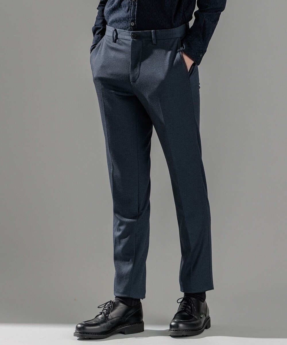 【ジョゼフ オム/JOSEPH HOMME / MEN】の【LEON 11月号掲載】ウーステッドモックロディ / CITY インテリア・キッズ・メンズ・レディースファッション・服の通販 founy(ファニー) 　ファッション　Fashion　メンズファッション　Fashion for Men　ボトムス　Bottoms　春　Spring　秋　Autumn　11月号　November Issue　ストレッチ　Stretch, Stretchy Fabric　スラックス　Slacks, Dress Pants　セットアップ　Set-Up, Coordinated Outfit　雑誌　Magazine, Fashion Magazine　テーパード　Tapered, Tapered Pants　人気　Popular, Best Seller　フィット　Fit, Slim Fit　フラップ　Flap, Flap Pocket　ボトム　Bottoms, Lower Wear　ポケット　Pocket, Pocket Detail　冬　Winter / This Winter　A/W・秋冬　Autumn/Winter　エレガント 上品　Elegant　ビジネス 仕事 通勤　Business / Work / Commuting　ダルブルー系|ID: prp329100004700132 ipo3291000000033938052