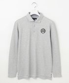 【23区 ゴルフ/23区GOLF / MEN】の【MEN】【UVカット】ハニカムカノコ長袖ポロシャツ ライトグレー系|ID: prp329100004700142 ipo3291000000033938111