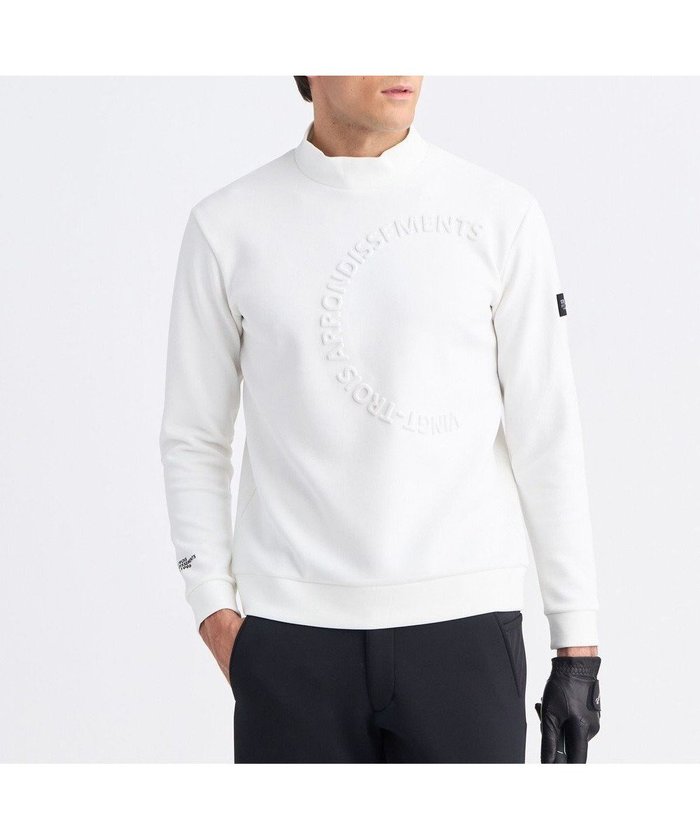 【23区 ゴルフ/23区GOLF / MEN】の【MEN】エンボスロゴダンボールモックネック 吸水速乾 UVカット インテリア・キッズ・メンズ・レディースファッション・服の通販 founy(ファニー) https://founy.com/ ファッション Fashion メンズファッション Fashion for Men トップス・カットソー Cut & Sew Tops 春 Spring 吸水 Absorbent, Quick-Dry シリコン Silicone, Silicone Material スウェット / スエット Sweatshirt, Sweatwear ストレッチ Stretch, Stretchy Fabric スリム Slim, Slim Fit 人気 Popular, Best Seller 長袖 Long Sleeve, Full Sleeve フィット Fit, Slim Fit フラット Flat, Flat Shoes フロント Front, Front Design ブルゾン Blouson, Bomber Jacket モックネック Mock Neck, Short Turtleneck A/W・秋冬 Autumn/Winter S/S・春夏 SS, Spring/Summer, Warm Season 夏 Summer ゴルフ Golf |ID: prp329100004700145 ipo3291000000033938122