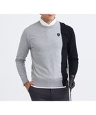 【23区 ゴルフ/23区GOLF / MEN】の【MEN】カラーブロックニット UVケア ライトグレー系|ID: prp329100004700148 ipo3291000000033938134