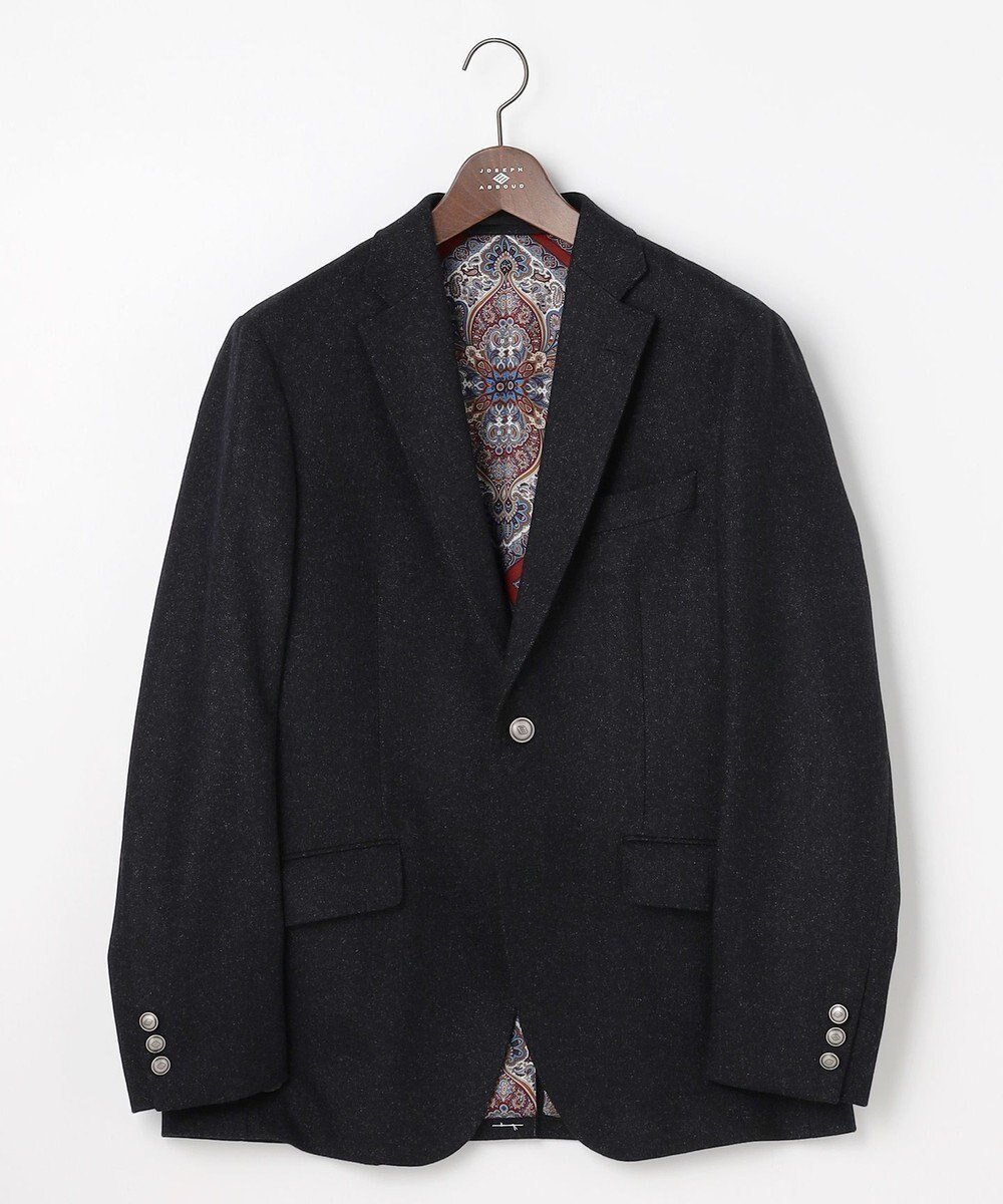 【ジョセフ アブード/JOSEPH ABBOUD / MEN】の【ソフト/JAPANファブリック/LIBERTY柄裏地】ムリネフランネル ジャケット インテリア・キッズ・メンズ・レディースファッション・服の通販 founy(ファニー) 　ファッション　Fashion　メンズファッション　Fashion for Men　アウター　Men's Coats Outerwear　テーラードジャケット　Tailored Jackets & Blazers　イタリア　Italy　クラシック　Classic, Timeless Style　ジャケット　Jacket, Outerwear　スマート　Smart, Elegant　スラックス　Slacks, Dress Pants　タートルネック　Turtleneck, High Neck　ファブリック　Fabric, Textile　フラップ　Flap, Flap Pocket　ポケット　Pocket, Pocket Detail　メタル　Metal, Metal Parts　モダン　Modern, Contemporary　A/W・秋冬　Autumn/Winter　おすすめ　Recommended / Our Picks　エレガント 上品　Elegant　ビジネス 仕事 通勤　Business / Work / Commuting　グレー系|ID: prp329100004700149 ipo3291000000033938138