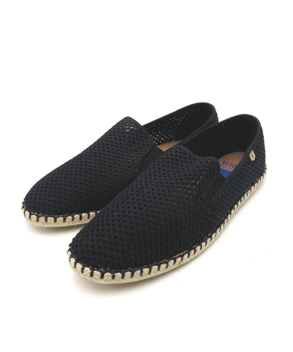 【ボントレ/BONTRE / MEN】の【VERBENAS/ベルベナス】メッシュジュートスリッポン/VERBE TOM-R-NJ インテリア・キッズ・メンズ・レディースファッション・服の通販 founy(ファニー) 　ファッション　Fashion　メンズファッション　Fashion for Men　シューズ・靴　Shoes　サンダル　Sandals, Summer Shoes　シューズ　Shoes, Footwear　スニーカー　Sneakers, Trainers　メッシュ　Mesh, Net Fabric　夏　Summer　春　Spring　S/S・春夏　SS, Spring/Summer, Warm Season　A/W・秋冬　Autumn/Winter　ブラック|ID: prp329100004700160 ipo3291000000033938199