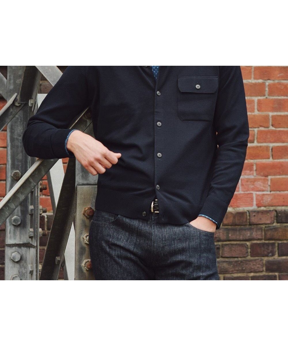 【ジョセフ アブード/JOSEPH ABBOUD / MEN】の【チクチクしない/イージーケア/3シーズン対応/サスティナブル】SNOWY シャツカーディガン インテリア・キッズ・メンズ・レディースファッション・服の通販 founy(ファニー) 　ファッション　Fashion　メンズファッション　Fashion for Men　トップス・カットソー　Cut & Sew Tops　カーディガン / 羽織り　Cardigans　メンズシャツ　Shirts　春　Spring　秋　Autumn　カーディガン　Cardigan, Knitwear　シンプル　Simple, Minimal　ストレッチ　Stretch, Stretchy Fabric　ロング　Long, Long-Length　冬　Winter / This Winter　A/W・秋冬　Autumn/Winter　おすすめ　Recommended / Our Picks　エレガント 上品　Elegant　ビジネス 仕事 通勤　Business / Work / Commuting　ネイビー系|ID: prp329100004700165 ipo3291000000033938229