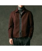 【ジョセフ アブード/JOSEPH ABBOUD / MEN】の【イタリア素材/軽量/ストレッチ】ワイドチョークストライプ ブルゾン ダークブラウン系2|ID: prp329100004700168 ipo3291000000033938239
