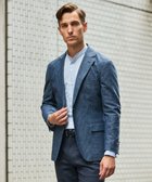 【五大陸/gotairiku / MEN】のカーディガンジャケット秋冬版【洗える/シワになりにくい/ストレッチ】リンクス BIZ ジャケット ダルブルー系8|ID: prp329100004700169 ipo3291000000033938244