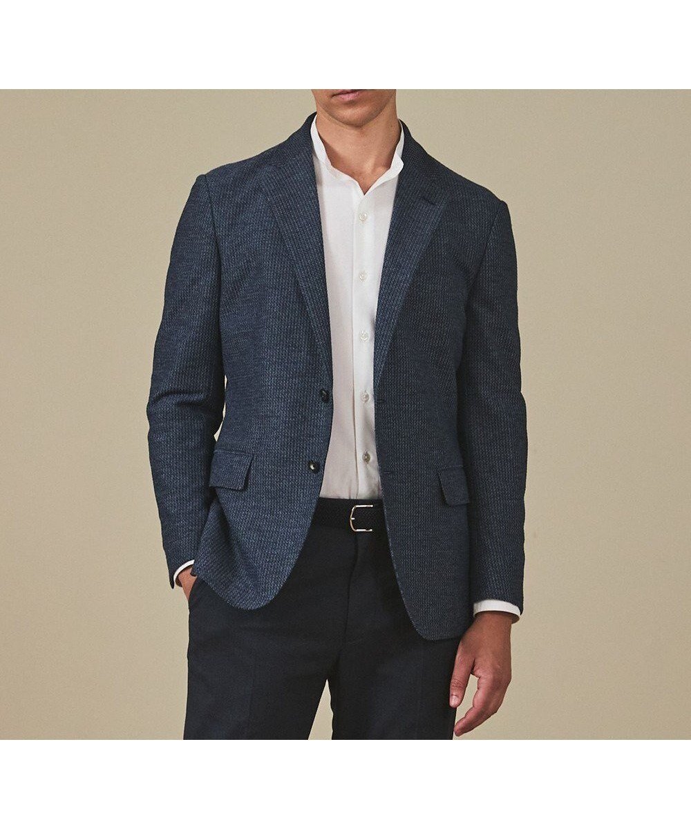 【五大陸/gotairiku / MEN】のカーディガンジャケット秋冬版【洗える/シワになりにくい/ストレッチ】リンクス BIZ ジャケット インテリア・キッズ・メンズ・レディースファッション・服の通販 founy(ファニー) ファッション Fashion メンズファッション Fashion for Men アウター Men's Coats Outerwear テーラードジャケット Tailored Jackets & Blazers インナー Innerwear 春 Spring 洗える Machine Washable 秋 Autumn カーディガン Cardigan, Knitwear シェイプ Shape, Slim Fit ジャケット Jacket, Outerwear ストレッチ Stretch, Stretchy Fabric スーツ Suit, Formalwear パターン Pattern, Design Print パフォーマンス Performance, Active Function リラックス Relax, Relaxed Fit A/W・秋冬 Autumn/Winter 旅行 Travel ビジネス 仕事 通勤 Business / Work / Commuting ダルブルー系8|ID: prp329100004700169 ipo3291000000034496793
