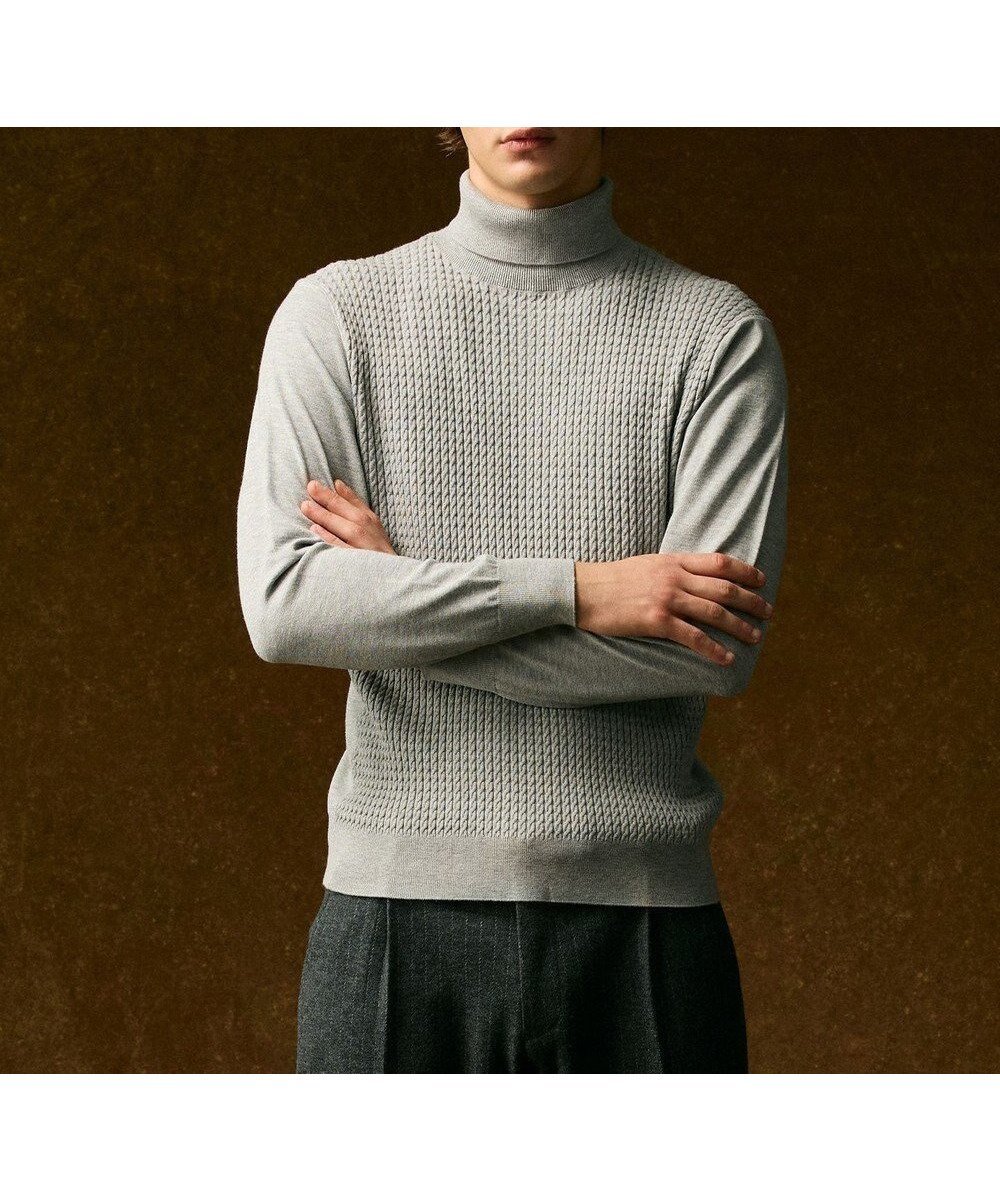 【ジョセフ アブード/JOSEPH ABBOUD / MEN】の【チクチクしない/イージーケア/3シーズン対応/サスティナブル】SNOWY タートルネックセーター インテリア・キッズ・メンズ・レディースファッション・服の通販 founy(ファニー) 　ファッション　Fashion　メンズファッション　Fashion for Men　トップス・カットソー　Cut & Sew Tops　ニット・セーター / 定番トップス　Knit Tops & Sweaters　インナー　Innerwear　春　Spring　秋　Autumn　ストレッチ　Stretch, Stretchy Fabric　セーター　Sweater, Knitwear　タートルネック　Turtleneck, High Neck　ロング　Long, Long-Length　冬　Winter / This Winter　A/W・秋冬　Autumn/Winter　おすすめ　Recommended / Our Picks　エレガント 上品　Elegant　ビジネス 仕事 通勤　Business / Work / Commuting　ライトグレー系|ID: prp329100004700188 ipo3291000000033938311