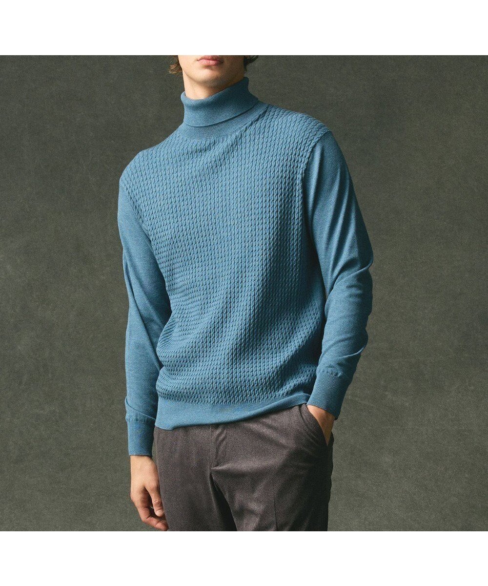 【ジョセフ アブード/JOSEPH ABBOUD / MEN】の【チクチクしない/3シーズン対応/サスティナブル】SNOWY タートルネックセーター インテリア・キッズ・メンズ・レディースファッション・服の通販 founy(ファニー) 　ファッション　Fashion　メンズファッション　Fashion for Men　トップス・カットソー　Cut & Sew Tops　ニット・セーター / 定番トップス　Knit Tops & Sweaters　インナー　Innerwear　春　Spring　秋　Autumn　ストレッチ　Stretch, Stretchy Fabric　セーター　Sweater, Knitwear　タートルネック　Turtleneck, High Neck　ロング　Long, Long-Length　冬　Winter / This Winter　A/W・秋冬　Autumn/Winter　おすすめ　Recommended / Our Picks　エレガント 上品　Elegant　ビジネス 仕事 通勤　Business / Work / Commuting　ターコイズブルー系|ID: prp329100004700188 ipo3291000000035533383