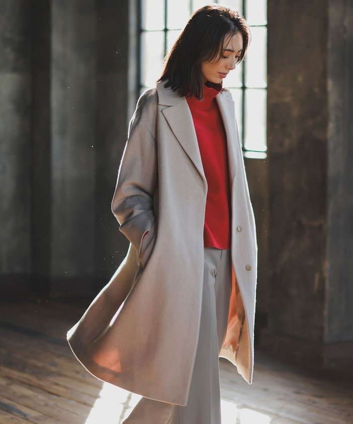 【自由区/JIYU-KU】のシャルムビーバーロング コート インテリア・キッズ・メンズ・レディースファッション・服の通販 founy(ファニー) https://founy.com/ ファッション Fashion レディースファッション Fashion for Women アウター Coat / Outerwear Collection コート・ロングコート・ピーコート Long Coats, Peacoats & More レディースジャケット・軽アウター Jackets チェスターコート・ロング丈アウター Chester Coats / Chesterfield Long Coats シェイプ Shape, Slim Fit シンプル Simple, Minimal ジャケット Jacket, Outerwear チェスターコート Chester Coat, Long Coat ドレープ Drape, Draping Fabric バランス Balance, Style Balance ベーシック Basic, Essential リラックス Relax, Relaxed Fit ロング Long, Long-Length A/W・秋冬 Autumn/Winter おすすめ Recommended / Our Picks ビジネス 仕事 通勤 Business / Work / Commuting |ID: prp329100004700203 ipo3291000000034188655