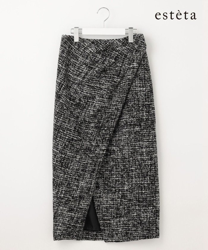 【23区/NIJYUSANKU】の【エステータ】NESSO ツイード スカート インテリア・キッズ・メンズ・レディースファッション・服の通販 founy(ファニー) https://founy.com/ ファッション Fashion レディースファッション Fashion for Women スカート Skirts イタリア Italy ツイード Twill, Twill Weave ドレープ Drape, Draping Fabric ラップ Wrap, Wrap Design ランダム Random, Irregular A/W・秋冬 Autumn/Winter 冬 Winter / This Winter エレガント 上品 Elegant |ID: prp329100004700228 ipo3291000000033938516