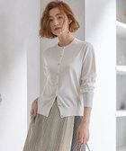 【23区/NIJYUSANKU】の【Oggi4月号掲載/洗える】プレミアムビオコットン カーディガン ホワイト系|ID: prp329100004700235 ipo3291000000034201436
