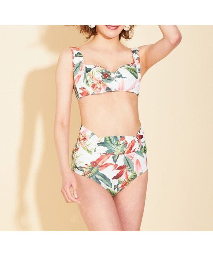 【三愛水着楽園/San-ai Resort】の【SALE】【Coral veil】Lily Garden ノンワイヤーダブルアップ ビキニ M1/M2/L1 インテリア・キッズ・メンズ・レディースファッション・服の通販 founy(ファニー) https://founy.com/ ファッション Fashion レディースファッション Fashion for Women 水着 Swimwear レディース水着・ビーチウェア Swimwear & Beachwear ショーツ Shorts, Short Pants ビキニ Bikini, Two-Piece Swimsuit ボタニカル Botanical, Floral Pattern ボトム Bottoms, Lower Wear ラップ Wrap, Wrap Design ワイヤー Wire, Wired Bra 夏 Summer S/S・春夏 SS, Spring/Summer, Warm Season 水着 Swimsuit, Swimwear A/W・秋冬 Autumn/Winter |ID: prp329100004700250 ipo3291000000033938642