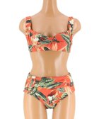 【三愛水着楽園/San-ai Resort】の【SALE】【Coral veil】Lily Garden ノンワイヤーダブルアップ ビキニ M1/M2/L1 オレンジ|ID: prp329100004700250 ipo3291000000034887874