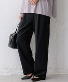 【23区/NIJYUSANKU】の【洗える】2WAYストレッチツイル ドロスト ワイドパンツ ブラック系|ID: prp329100004700251 ipo3291000000033938648