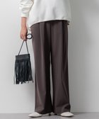 【23区/NIJYUSANKU】の【洗える】2WAYストレッチツイル ドロスト ワイドパンツ グレー系|ID: prp329100004700251 ipo3291000000033938649