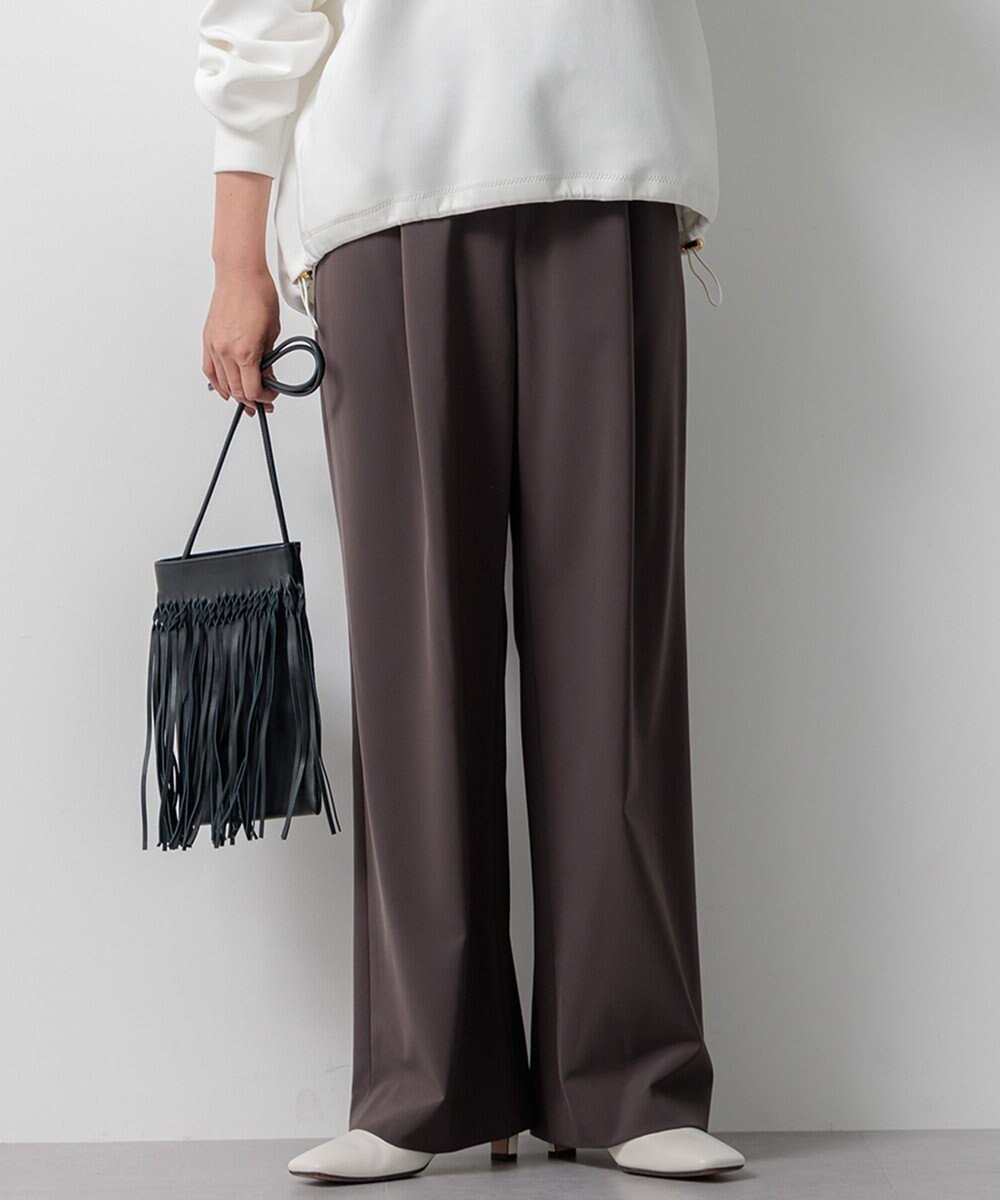 【23区/NIJYUSANKU】の【洗える】2WAYストレッチツイル ドロスト ワイドパンツ インテリア・キッズ・メンズ・レディースファッション・服の通販 founy(ファニー) 　ファッション　Fashion　レディースファッション　Fashion for Women　パンツ　Pants & Trousers　春　Spring　洗える　Machine Washable　シルク　Silk, 100% Silk　シンプル　Simple, Minimal　ストレッチ　Stretch, Stretchy Fabric　ツイル　Twist, Twisted Detail　ドレープ　Drape, Draping Fabric　人気　Popular, Best Seller　ワイド　Wide, Wide Fit　A/W・秋冬　Autumn/Winter　冬　Winter / This Winter　S/S・春夏　SS, Spring/Summer, Warm Season　夏　Summer　2024年　2024　2024-2025秋冬・A/W　Autumn/Winter 2024–25 AW24–25　グレー系|ID: prp329100004700251 ipo3291000000033938649