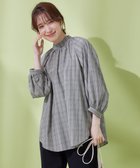 【エニー/ANY】の【速乾/UVカット/抗菌防臭/手洗い】エニィファンクションボリューム袖ブラウス グレンチェック|ID: prp329100004700259 ipo3291000000034201507