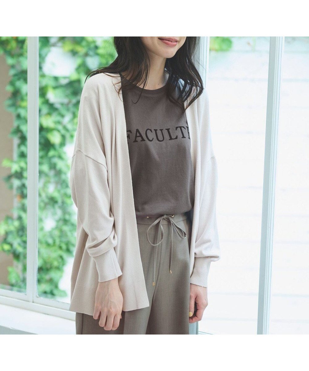 【エニー/ANY】の【マシンウォッシュ/UVカット】ミドルレングスカーディガン インテリア・キッズ・メンズ・レディースファッション・服の通販 founy(ファニー) ファッション Fashion レディースファッション Fashion for Women トップス・カットソー Cut & Sew Tops カーディガン・羽織り Layered Style Cardigans カーディガン Cardigan, Knitwear シンプル Simple, Minimal ストレッチ Stretch, Stretchy Fabric デニム Denim, Jeans Material ロング Long, Long-Length 旅行 Travel A/W・秋冬 Autumn/Winter ベージュ系|ID: prp329100004700261 ipo3291000000033938763