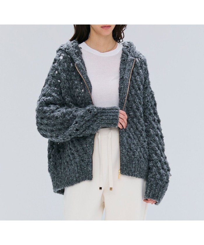 【ベイジ,/BEIGE,】のKOKOMO / ウールアルパカメッシュニットパーカー インテリア・キッズ・メンズ・レディースファッション・服の通販 founy(ファニー) https://founy.com/ ファッション Fashion レディースファッション Fashion for Women トップス・カットソー Cut & Sew Tops ニット Knit Tops & Sweaters レディースパーカー・カジュアルフーディー Casual Hoodies & Sweatshirts インナー Innerwear カットソー Cut and Sewn Top セーター Sweater, Knitwear パーカー Hoodie, Parka メッシュ Mesh, Net Fabric ロング Long, Long-Length A/W・秋冬 Autumn/Winter |ID: prp329100004700279 ipo3291000000033938843