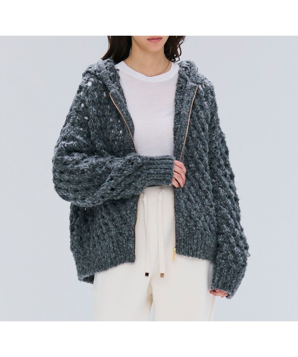 【ベイジ,/BEIGE,】のKOKOMO / ウールアルパカメッシュニットパーカー インテリア・キッズ・メンズ・レディースファッション・服の通販 founy(ファニー) ファッション Fashion レディースファッション Fashion for Women トップス・カットソー Cut & Sew Tops ニット Knit Tops & Sweaters レディースパーカー・カジュアルフーディー Casual Hoodies & Sweatshirts インナー Innerwear カットソー Cut and Sewn Top セーター Sweater, Knitwear パーカー Hoodie, Parka メッシュ Mesh, Net Fabric ロング Long, Long-Length A/W・秋冬 Autumn/Winter Md.Gray|ID: prp329100004700279 ipo3291000000033938846