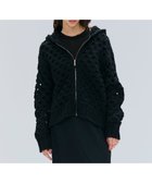 【ベイジ,/BEIGE,】のKOKOMO / ウールアルパカメッシュニットパーカー Black|ID: prp329100004700279 ipo3291000000033938848