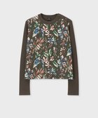 【ポール スミス/Paul Smith】の【洗える】Number Floral プルオーバー コンビ ニット カーキ|ID: prp329100004700300 ipo3291000000033938925