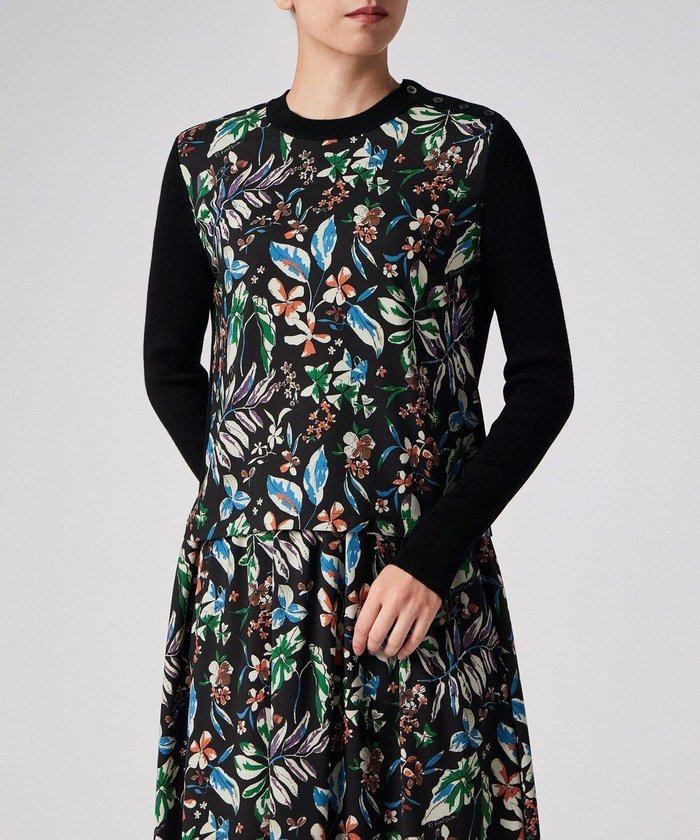 【ポール スミス/Paul Smith】の【洗える】Number Floral プルオーバー コンビ ニット インテリア・キッズ・メンズ・レディースファッション・服の通販 founy(ファニー) https://founy.com/ ファッション Fashion レディースファッション Fashion for Women トップス・カットソー Cut & Sew Tops ニット Knit Tops & Sweaters カジュアルプルオーバー・ニットトップス Pullovers & Knit Tops / Casual Pullovers コンパクト Compact, Small Size コンビ Combo, Combination Style スラックス Slacks, Dress Pants セーター Sweater, Knitwear デニム Denim, Jeans Material バランス Balance, Style Balance プリント Print, Printed Pattern 夏 Summer S/S・春夏 SS, Spring/Summer, Warm Season 洗える Machine Washable A/W・秋冬 Autumn/Winter |ID: prp329100004700300 ipo3291000000034029232