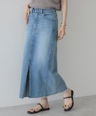 【アメリカンホリック/AMERICAN HOLIC】のデニムタイトスカート 人気、トレンドファッション・服の通販 founy(ファニー) ファッション Fashion レディースファッション Fashion for Women スカート Skirts デニムスカート・カジュアルスカート Denim Skirts アメリカン American Style カットオフ Cut-Off Design 切替 Switching, Contrast Panel スタイリッシュ Stylish, Fashionable ストレッチ Stretch, Stretchy Fabric スリット Slit, Slit Detail センター Center, Center Line デニム Denim, Jeans Material トレンド Trend, Trending Now フォルム Silhouette, Form フロント Front, Front Design ポケット Pocket, Pocket Detail A/W・秋冬 Autumn/Winter 2025年 2025 2025-2026秋冬・A/W Autumn/Winter 2025–26 AW25–26 thumbnail Light Indigo|ID: prp329100004700321 ipo3291000000035561133