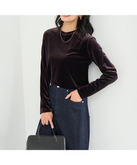 【アンフィーロ 自由区/UNFILO】の【洗える/UVカット】ストレッチ ベロアロンT 人気、トレンドファッション・服の通販 founy(ファニー) ファッション Fashion レディースファッション Fashion for Women トップス・カットソー Cut & Sew Tops シャツ・ブラウス・オフィスカジュアル Elegant Blouses & Button-Ups ロングTシャツ・Tシャツ Longline T-Shirts & Tees カットソー・ベーシックTシャツ Cut-and-Sewn Tops / Stretch Tees & Basics ベロアトップス Velour Tops / Velvet-Look Items 洗える Machine Washable カットソー Cut and Sewn Top シンプル Simple, Minimal ストレッチ Stretch, Stretchy Fabric ベロア Velour, Soft Velvet A/W・秋冬 Autumn/Winter おすすめ Recommended / Our Picks 夏 Summer エレガント 上品 Elegant |ID:prp329100004700324