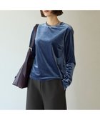 【アンフィーロ 自由区/UNFILO】の【洗える/UVカット】ストレッチ ベロアロンT 人気、トレンドファッション・服の通販 founy(ファニー) ファッション Fashion レディースファッション Fashion for Women トップス・カットソー Cut & Sew Tops シャツ・ブラウス・オフィスカジュアル Elegant Blouses & Button-Ups ロングTシャツ・Tシャツ Longline T-Shirts & Tees カットソー・ベーシックTシャツ Cut-and-Sewn Tops / Stretch Tees & Basics ベロアトップス Velour Tops / Velvet-Look Items 洗える Machine Washable カットソー Cut and Sewn Top シンプル Simple, Minimal ストレッチ Stretch, Stretchy Fabric ベロア Velour, Soft Velvet A/W・秋冬 Autumn/Winter おすすめ Recommended / Our Picks 夏 Summer エレガント 上品 Elegant thumbnail ブルーグレー|ID: prp329100004700324 ipo3291000000033939007