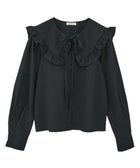 【アースミュージックアンドエコロジー/earth music&ecology】のフリルセーラーカラーブラウス 人気、トレンドファッション・服の通販 founy(ファニー) ファッション Fashion レディースファッション Fashion for Women トップス・カットソー Cut & Sew Tops シャツ・ブラウス・オフィスカジュアル Elegant Blouses & Button-Ups おすすめ Recommended / Our Picks フェミニン Feminine, Girly フリル Frill, Ruffle ポケット Pocket, Pocket Detail A/W・秋冬 Autumn/Winter thumbnail Black|ID: prp329100004700327 ipo3291000000033939018