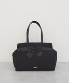 【メゾンドフルール/Maison de FLEUR】のグログランリボン3ルームトートバッグ 人気、トレンドファッション・服の通販 founy(ファニー) ファッション Fashion レディースファッション Fashion for Women バッグ Bags スーツケース キャリーケース Suitcase / Carry Case ドッキング Docking, Mixed Material フェミニン Feminine, Girly フロント Front, Front Design ポケット Pocket, Pocket Detail リボン Ribbon, Bow エレガント 上品 Elegant thumbnail Black|ID: prp329100004700330 ipo3291000000033939030