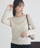 【アースミュージックアンドエコロジー/earth music&ecology】のラメテレコボートネックプルオーバー 人気、トレンドファッション・服の通販 founy(ファニー) ファッション Fashion レディースファッション Fashion for Women トップス・カットソー Cut & Sew Tops シャツ・ブラウス・オフィスカジュアル Elegant Blouses & Button-Ups ロングTシャツ・Tシャツ Longline T-Shirts & Tees カジュアルプルオーバー・ニットトップス Pullovers & Knit Tops / Casual Pullovers カットソー・ベーシックTシャツ Cut-and-Sewn Tops / Stretch Tees & Basics カットソー Cut and Sewn Top シンプル Simple, Minimal ポケット Pocket, Pocket Detail A/W・秋冬 Autumn/Winter thumbnail Ivory|ID: prp329100004700331 ipo3291000000033939032