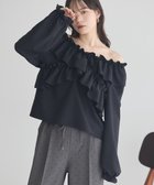 【アースミュージックアンドエコロジー/earth music&ecology】のフリルオフショルブラウス 人気、トレンドファッション・服の通販 founy(ファニー) ファッション Fashion レディースファッション Fashion for Women トップス・カットソー Cut & Sew Tops シャツ・ブラウス・オフィスカジュアル Elegant Blouses & Button-Ups おすすめ Recommended / Our Picks チェック Check, Plaid, Tartan トレンド Trend, Trending Now フェミニン Feminine, Girly フリル Frill, Ruffle ベーシック Basic, Essential ボトム Bottoms, Lower Wear ポケット Pocket, Pocket Detail ワイド Wide, Wide Fit 無地 Plain, Solid Color 秋 Autumn A/W・秋冬 Autumn/Winter thumbnail Black|ID: prp329100004700333 ipo3291000000033939042